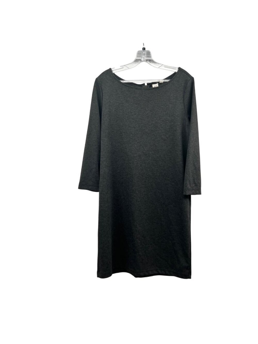 Gap Womens Shift Dress 3/4 Sleeve Charcoal Size Medium Zip